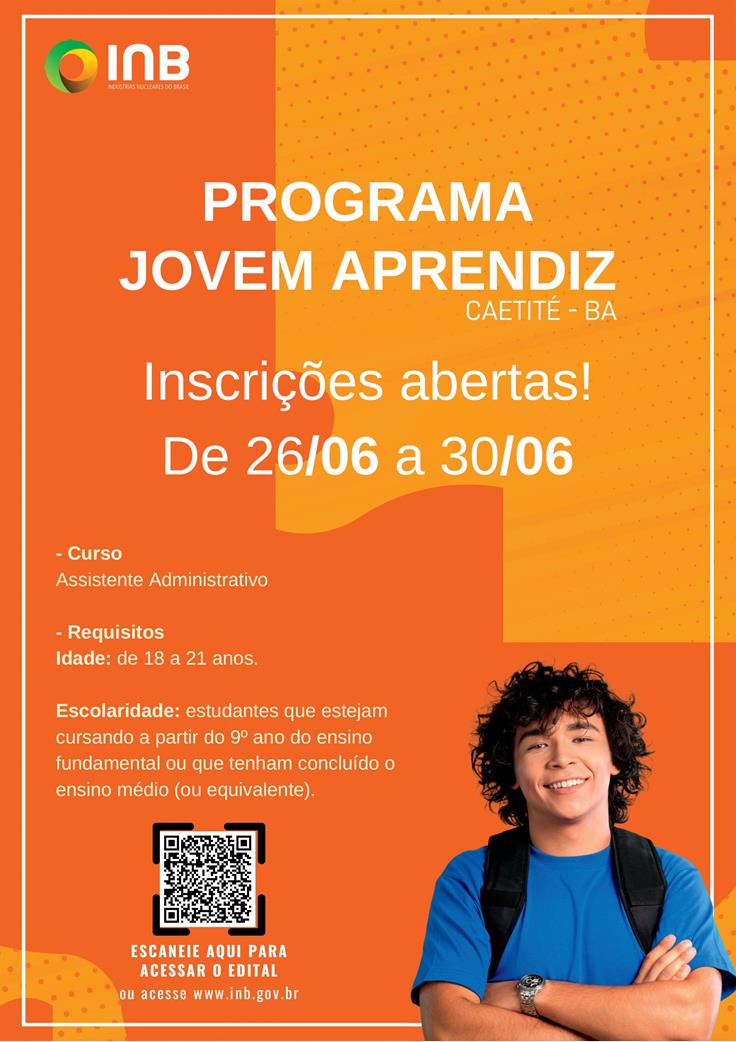 INB abre vagas para Programa de Jovem Aprendiz em Caetité - HR Bahia
